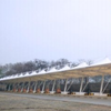Carport mit PTFE-Membran